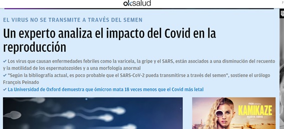 Impacto del COVID en la reproducción