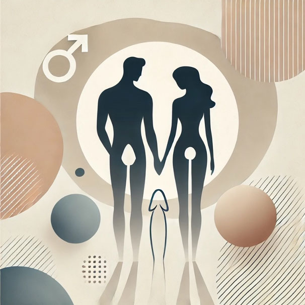 Gráfico sobre la percepción del tamaño del pene en relaciones sexuales.