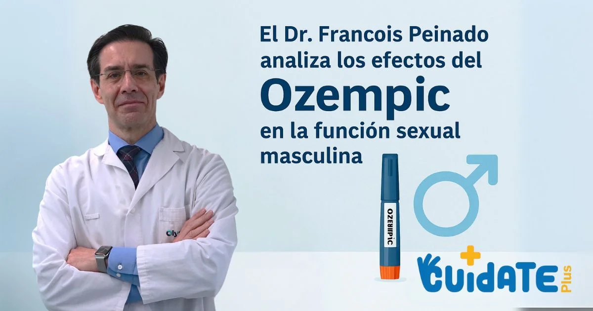 El Dr. François Peinado, urólogo y andrólogo, analiza los efectos del medicamento Ozempic en la función sexual masculina, imagen médica ilustrativa 