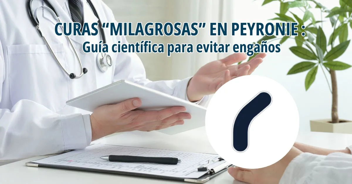 Doctor explicando a su paciente las soluciones con evidencia científica en Peyronie