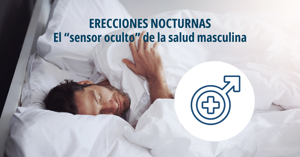 Imagen principal sobre la importancia médica de las erecciones nocturnas como posible indicador de salud vascular, hormonal y sexual masculina.