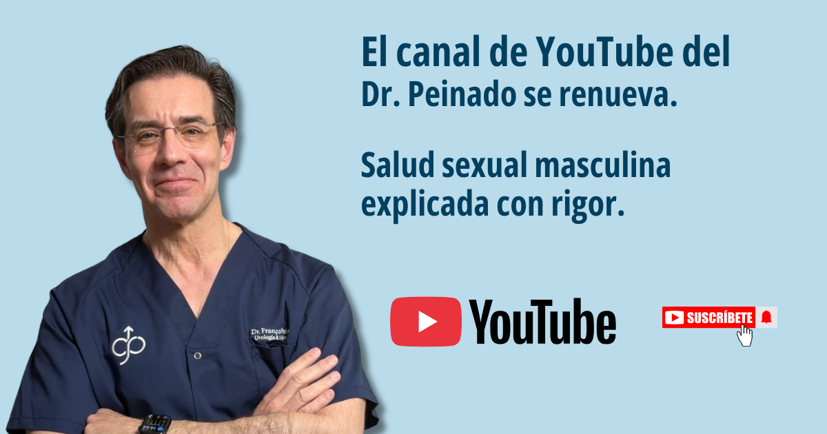 Peinado presenta el renovado canal de YouTube con información médica rigurosa y comprensible sobre salud sexual masculina.